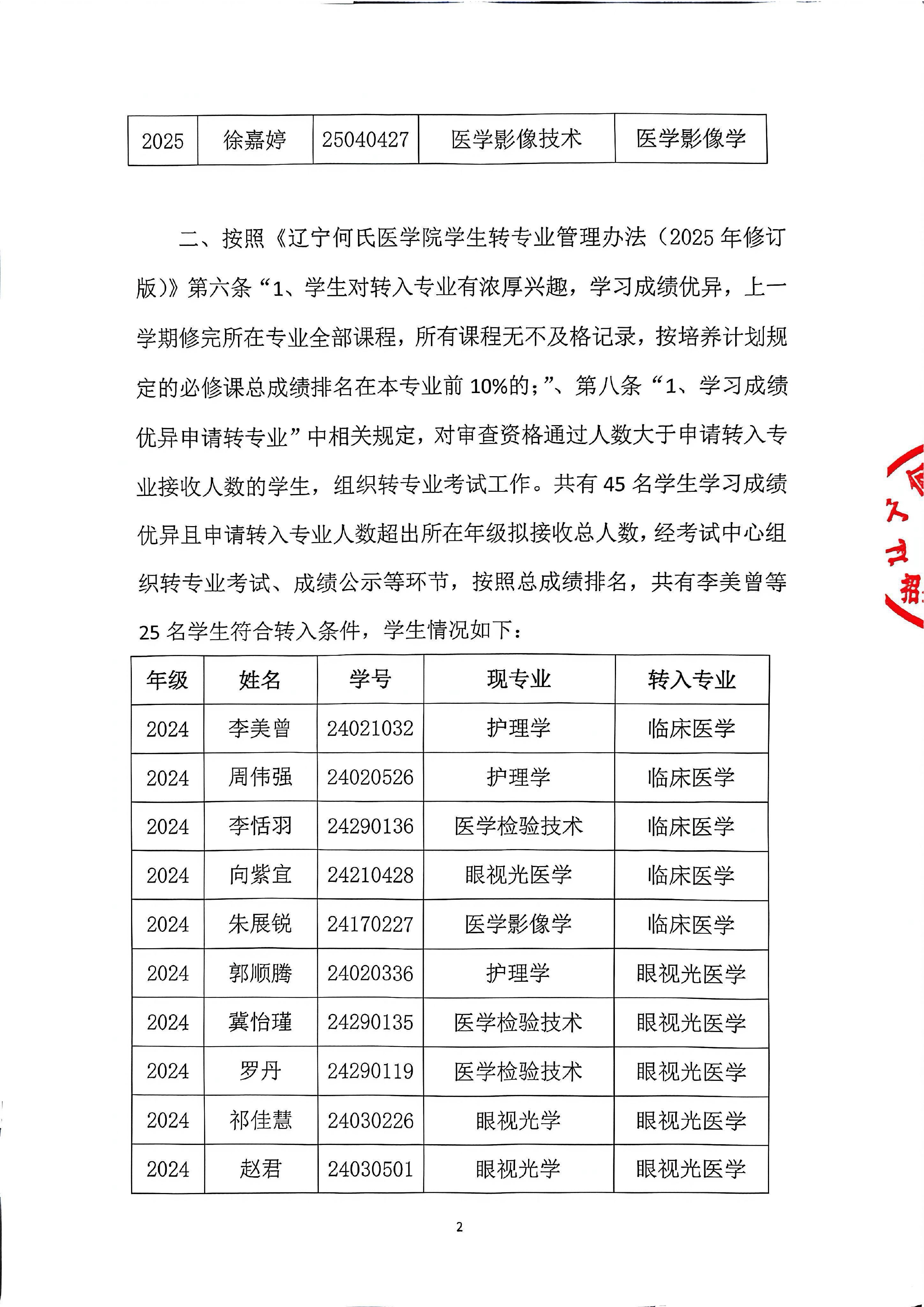 辽宁何氏医学院2025-2026学年下学期学生专业调整结果公示_page-0002.jpg